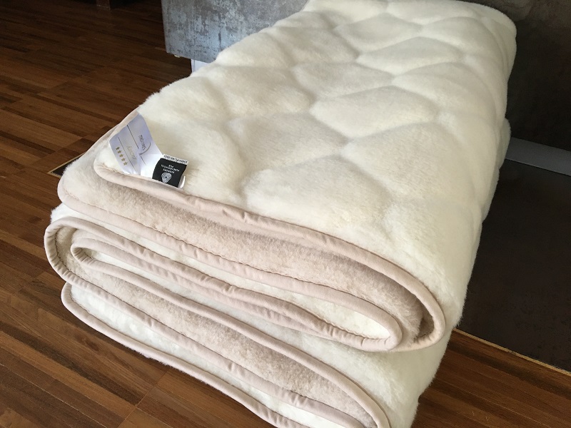 POŚCIEL WEŁNIANA CAMEL JASNY + KASZMIR CARO 160x200