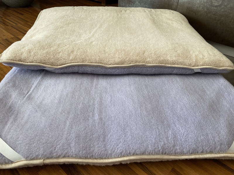 MATERAC WEŁNIANY ALPAKA ALPINA + CAMEL JASNY 120X200