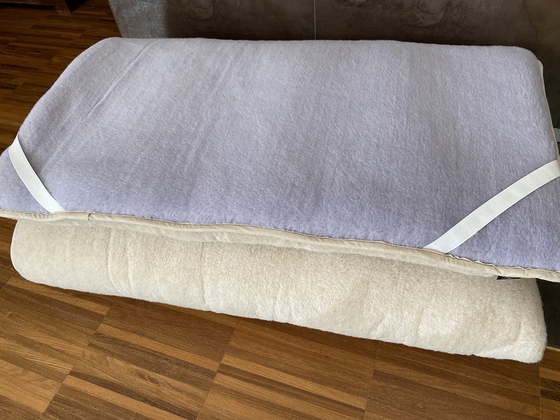 MATERAC WEŁNIANY ALPAKA ALPINA + CAMEL JASNY 120X200