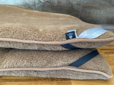 MATERAC WEŁNIANY CAMEL CIEMNY + CAMEL CIEMNY Królewski 120x200