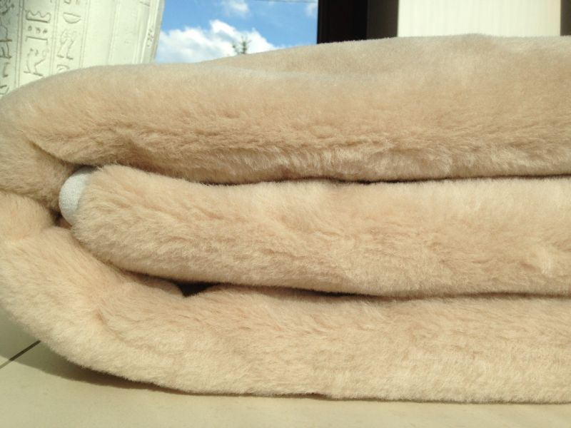 Kołdra z wełny Alpaki Silver + Camel Cappucino 160x200