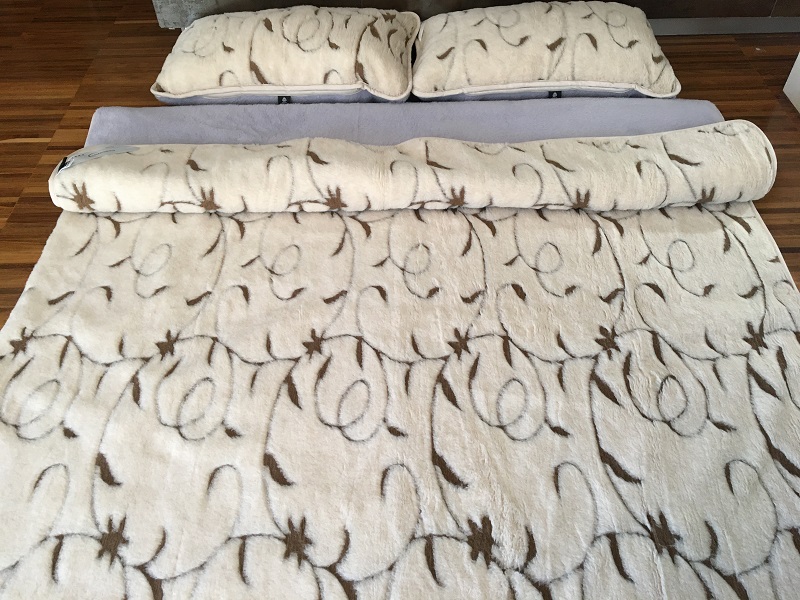 POŚCIEL WEŁNIANA ALPAKA ALPINA + CAMEL RAMPICANTI 160x200