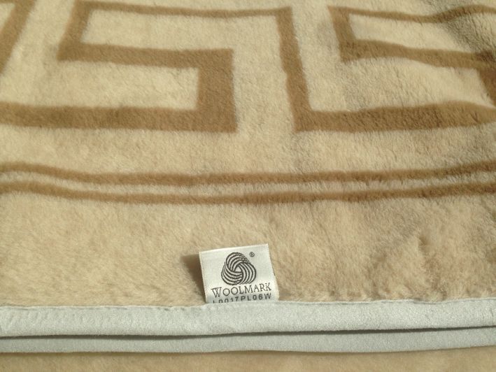 Kołdra z wełny Alpaki Silver + Camel Cappucino Greka 180x200