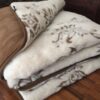 KOŁDRA WEŁNIANA 220X200 CAMEL CIEMNY + CAMEL JASNY ARUBA