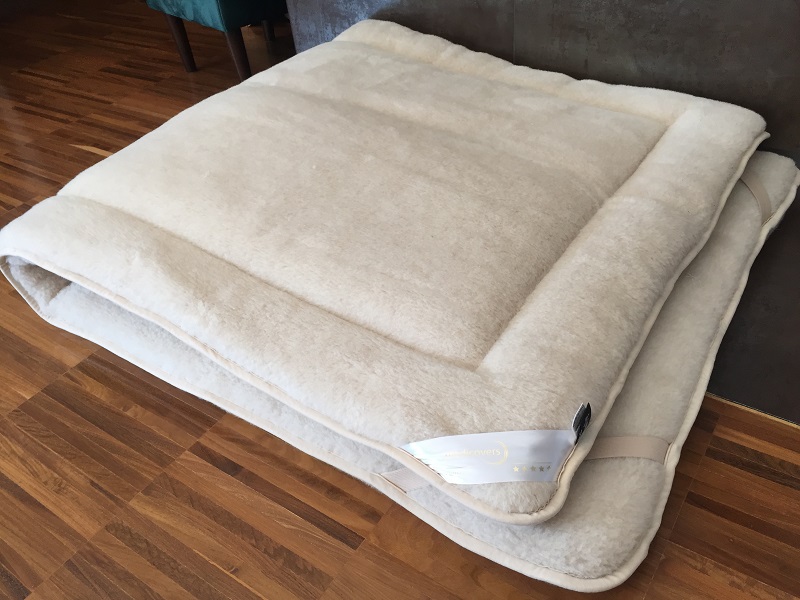 MATERAC WEŁNIANY CAMEL JASNY LIGHT 120x200
