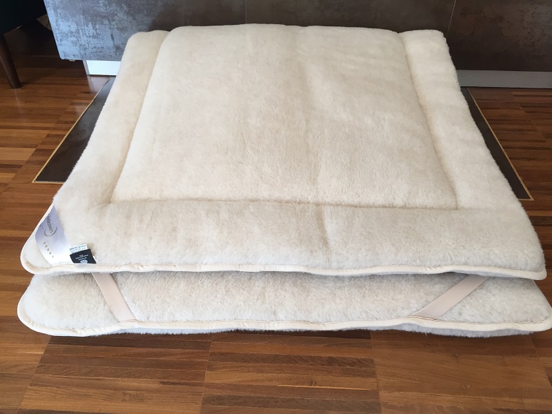 MATERAC WEŁNIANY CAMEL JASNY LIGHT 120x200