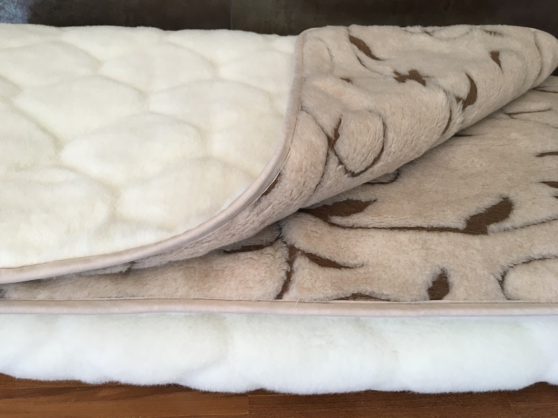 KOŁDRA WEŁNIANA CAMEL RAMPICANTI + KASZMIR CARO 160X200