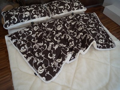 Pościel Orientalna Kaszmir + Bawełna Kolekcja BROWN MEDIOLAN 200x200