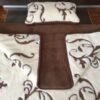POŚCIEL WEŁNIANA CAMEL CIEMNY + KASZMIR SZLACHECKI 140x200 + PODKŁAD