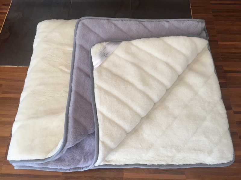 KOŁDRA Z WEŁNY ALPAKI EXCLUSIVE PASY + KASZMIR PASY 140x200