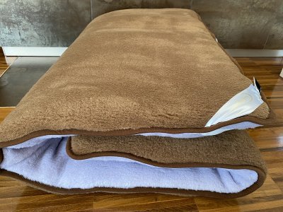 MATERAC WEŁNIANY ALPAKA ALPINA + CAMEL CIEMNY 140X200