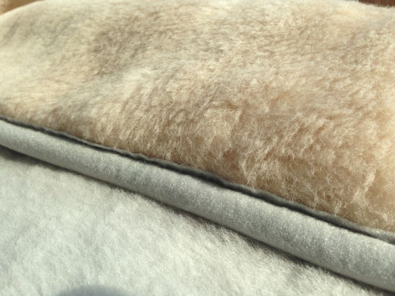 Kołdra z wełny Alpaki Silver + Camel Cappucino 160x200