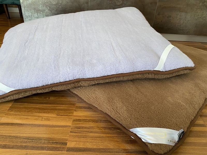 MATERAC WEŁNIANY ALPAKA ALPINA + CAMEL CIEMNY 100X200