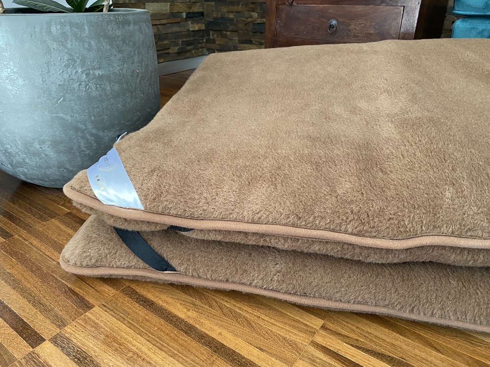MATERAC WEŁNIANY CAMEL CIEMNY + CAMEL CIEMNY Królewski 160x200