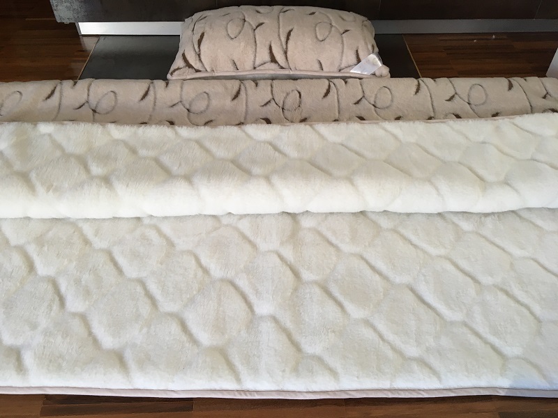 POŚCIEL WEŁNIANA CAMEL RAMPICANTI + KASZMIR CARO 140x200 + MATERAC