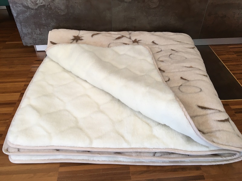 POŚCIEL WEŁNIANA CAMEL RAMPICANTI + KASZMIR CARO 160x200 + MATERAC