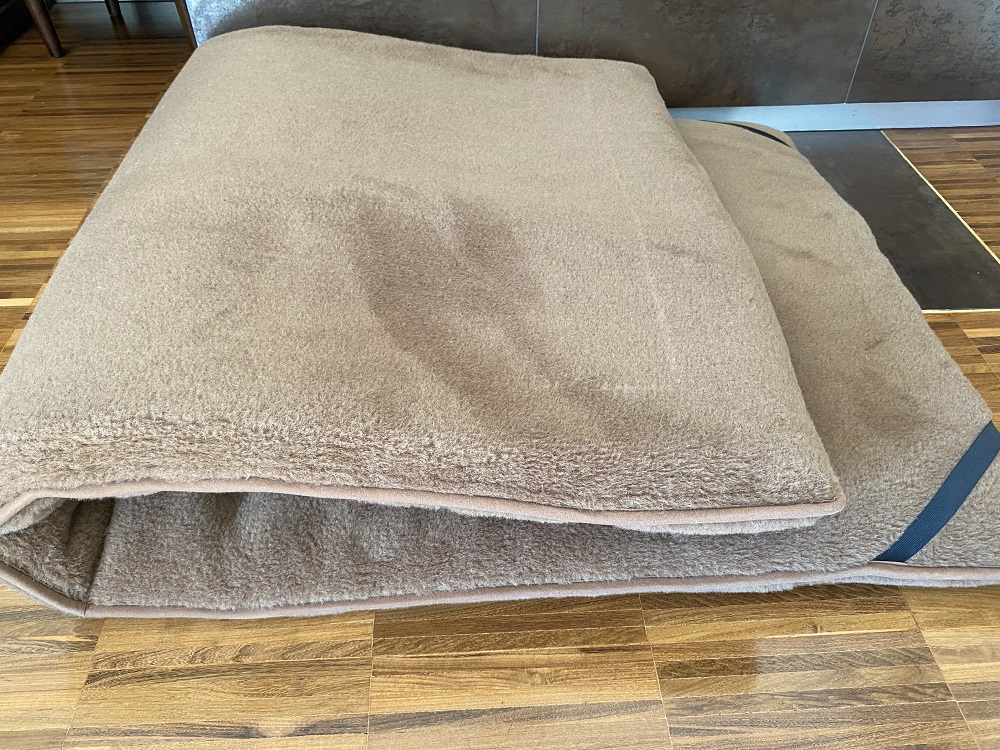 MATERAC WEŁNIANY CAMEL CIEMNY + CAMEL CIEMNY Królewski 160x200