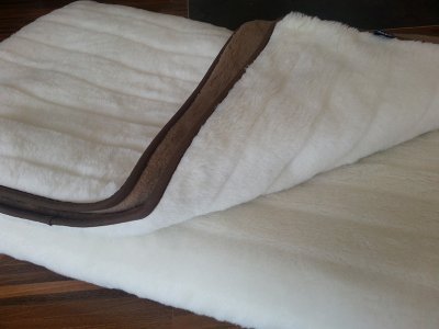 KOŁDRA WEŁNIANA CAMEL CIEMNY + KASZMIR LUX PASY 140X200