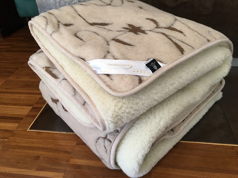 POŚCIEL WEŁNIANA CAMEL RAMPICANTI + MERYNOS TUMBLER 140x200 + PODKŁAD