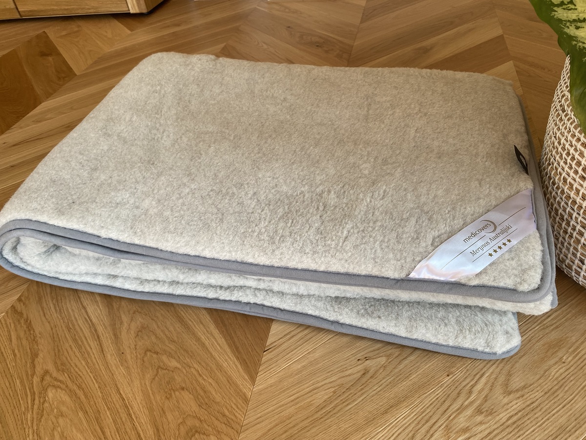 PODKŁAD WEŁNIANY MERYNOS SYBERIA POPIEL 120x200