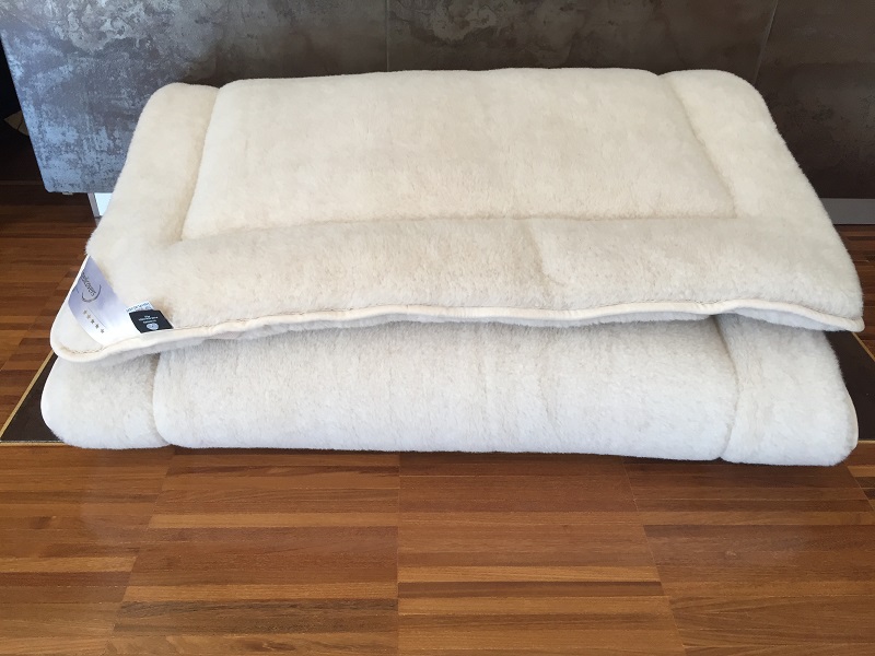 POŚCIEL WEŁNIANA CAMEL RAMPICANTI + KASZMIR CARO 160x200 + MATERAC