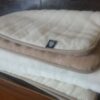 KOŁDRA WEŁNIANA CAMEL JASNY + KASZMIR LUX PASY 240X200