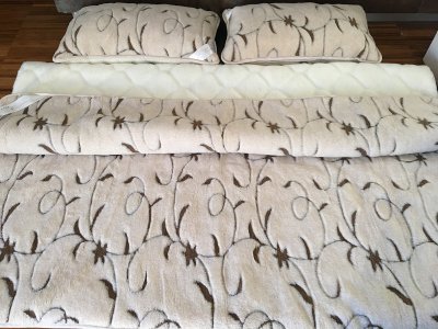 POŚCIEL WEŁNIANA CAMEL RAMPICANTI + KASZMIR CARO 220x200