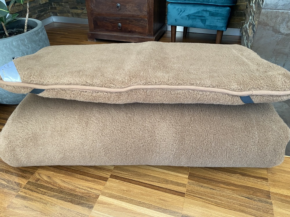 MATERAC WEŁNIANY CAMEL CIEMNY + CAMEL CIEMNY Królewski 160x200