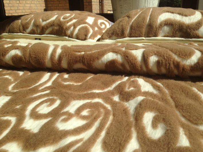 POŚCIEL WEŁNIANA CAMEL WOOLSTAR + MERYNOS 220X200