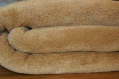 KOŁDRA WEŁNIANA CAMEL KASZTANOWY J+J 160x200