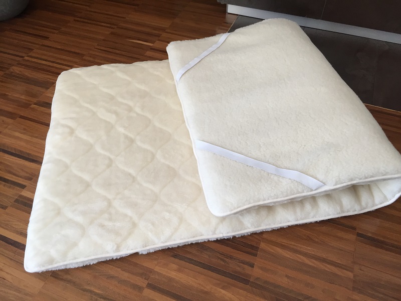 MATERAC WEŁNIANY MERYNOS TUMBLER + KASZMIR CARO 100x200