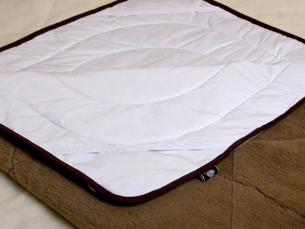 POŚCIEL WEŁNIANA CAMEL WARKOCZ Z WEŁNY CAMEL 200x200 + PODKŁAD