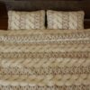 POŚCIEL WEŁNIANA CAMEL JASNY + KASZMIR WARKOCZ 160x200 + PODKŁAD